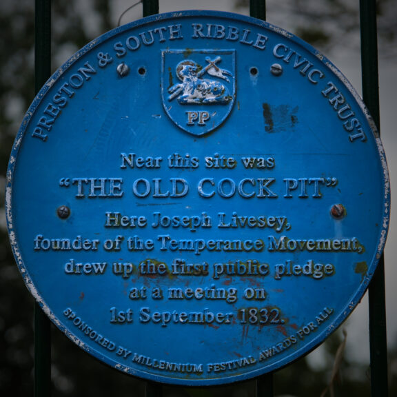 Image of a blue plaque