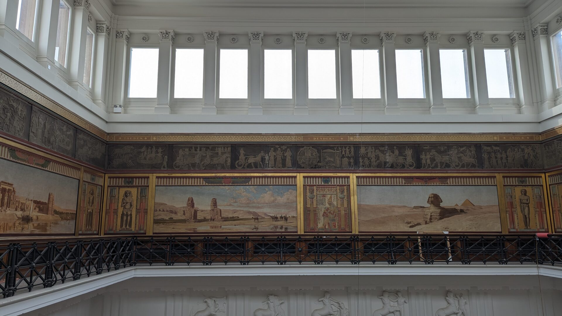Image taken from the Egyptian Balcony of The Harris.