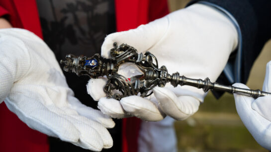 A close up of the ceremonial key