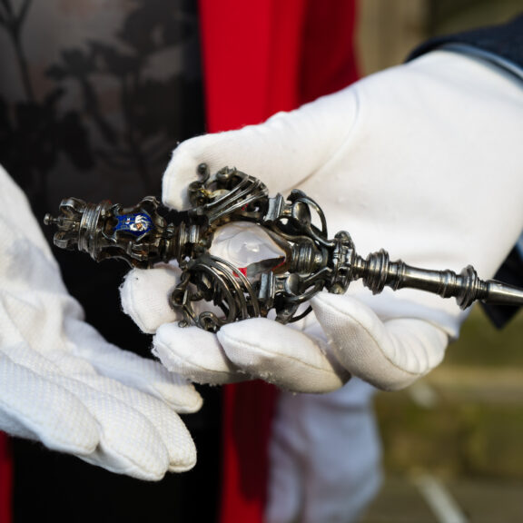 A close up of the ceremonial key