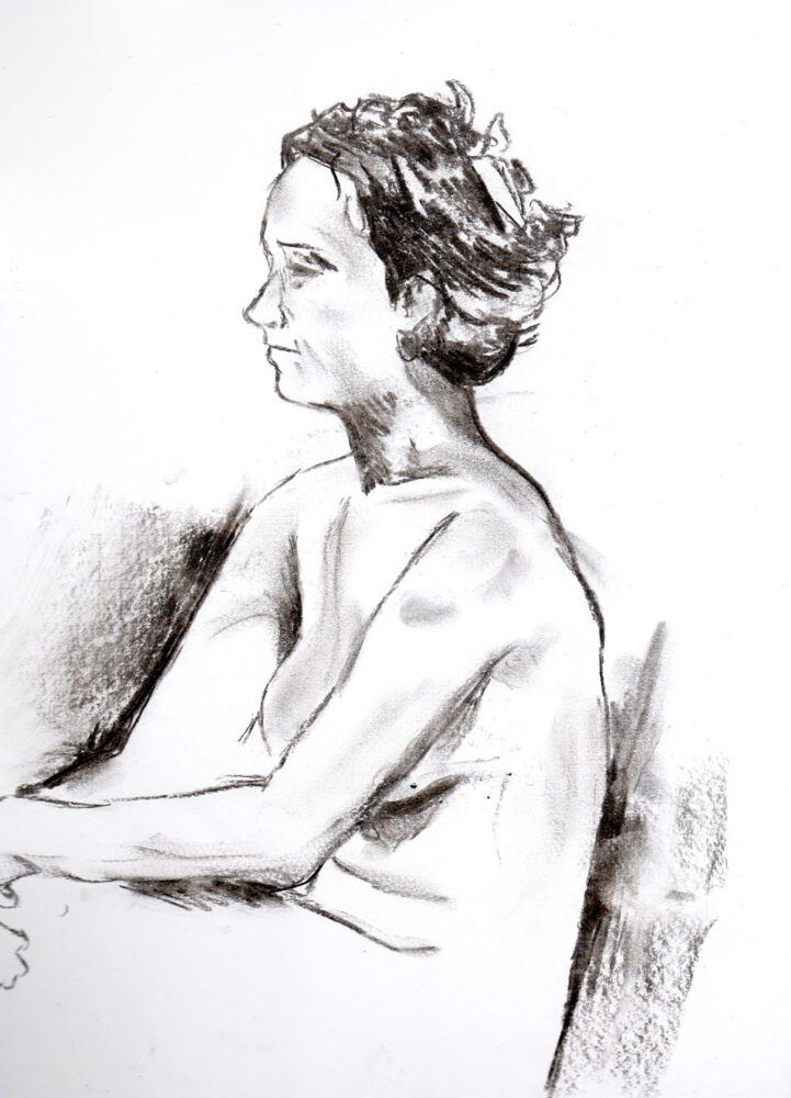 A sketch of a person