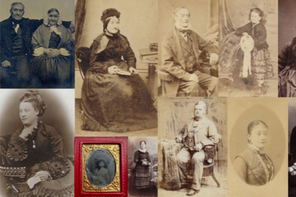 Image of Antique Photographs in a collage