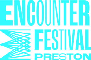 Encounter Festival Logo in Electric Blue