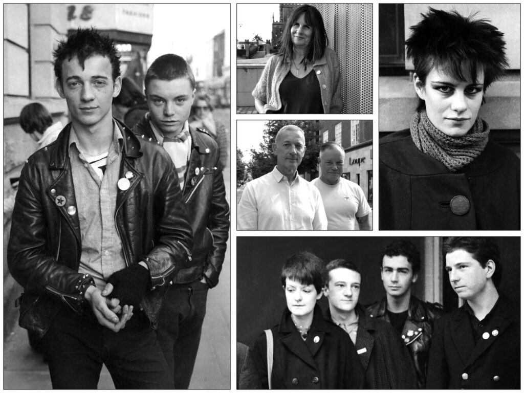 A collage of black and white images of alternative kids.